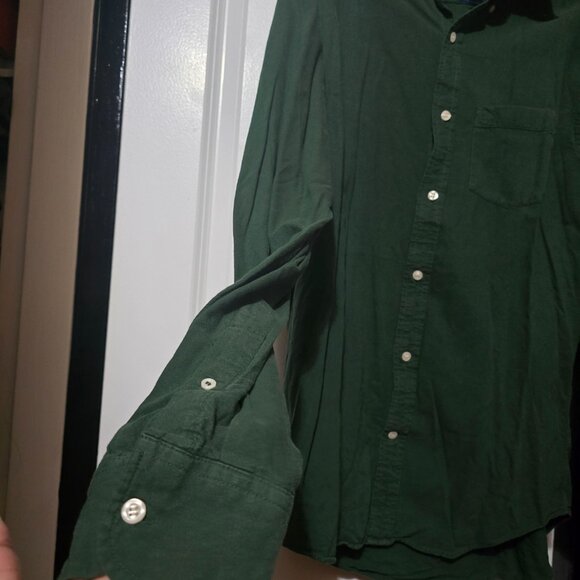 Old Navy Men's Casual Green Slim Fit Button-Up Shirt Size Large - Picture 4 of 6
